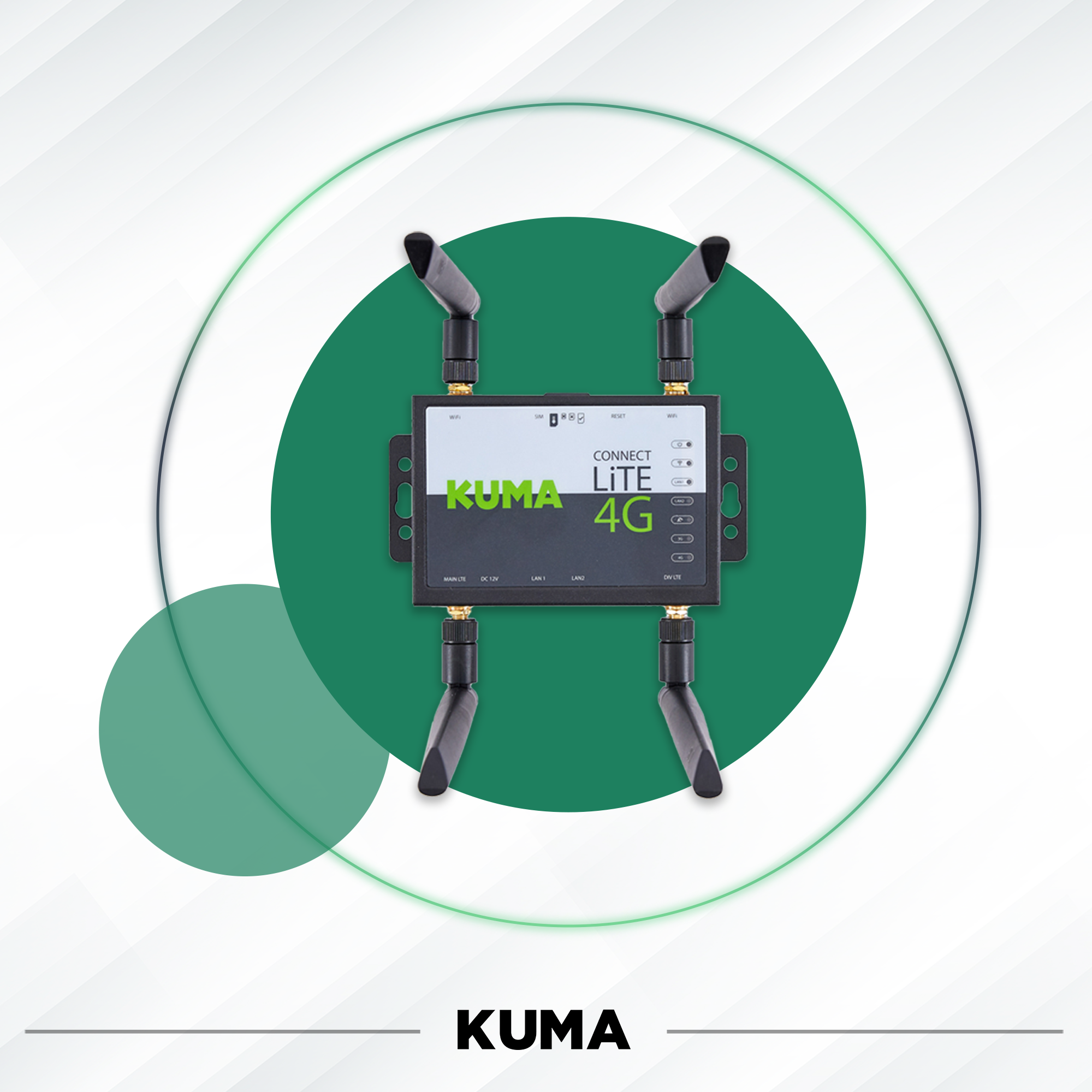 KUMA CONNECT LiTE – 4G WLAN Router 230v & 12v DC