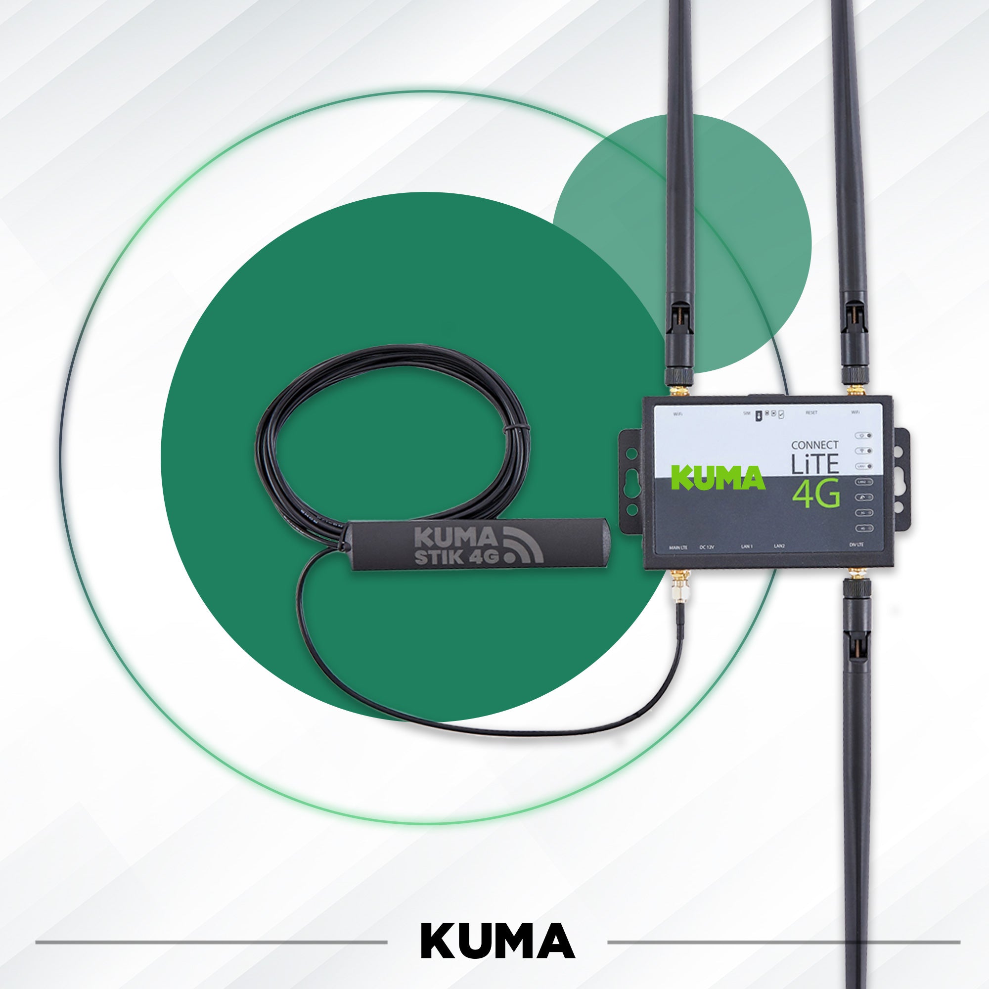 KUMA CONNECT STiK -  LiTE WLAN 4G Router mit STiK Fensterantenne